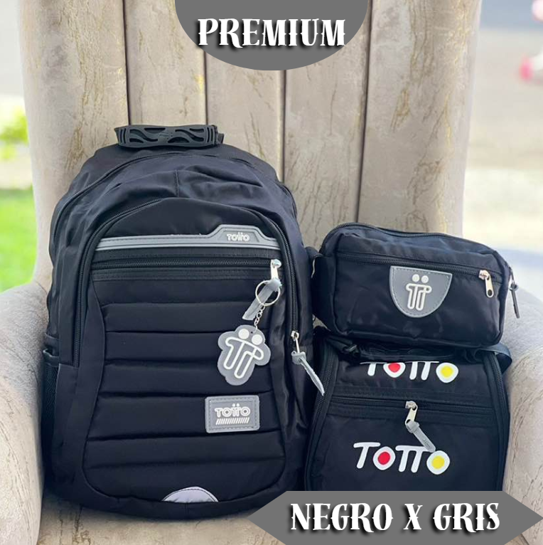 Totto Premium , paga 1 y leva 3 (Compra tu morral y recibe GRATIS la lonchera térmica y la cartuchera)