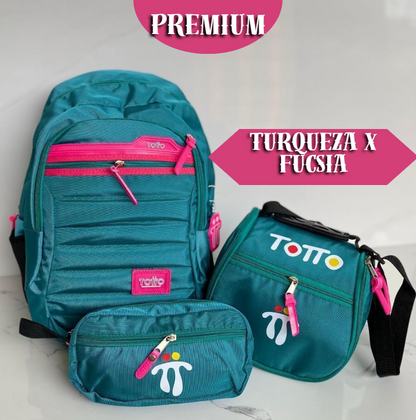 Totto Premium , paga 1 y leva 3 (Compra tu morral y recibe GRATIS la lonchera térmica y la cartuchera)