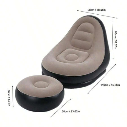Sillón inflable, lleva GRATIS reposa pies
