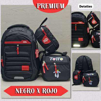 Totto Premium , paga 1 y leva 3 (Compra tu morral y recibe GRATIS la lonchera térmica y la cartuchera)
