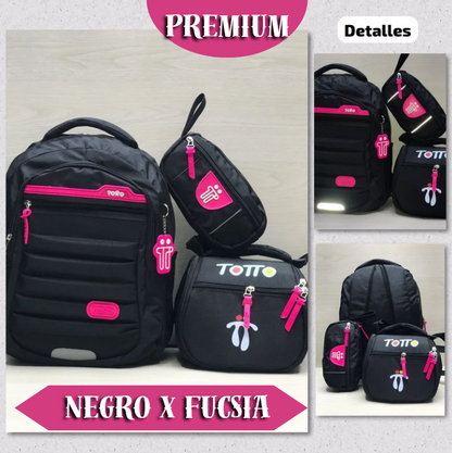 Totto Premium , paga 1 y leva 3 (Compra tu morral y recibe GRATIS la lonchera térmica y la cartuchera)