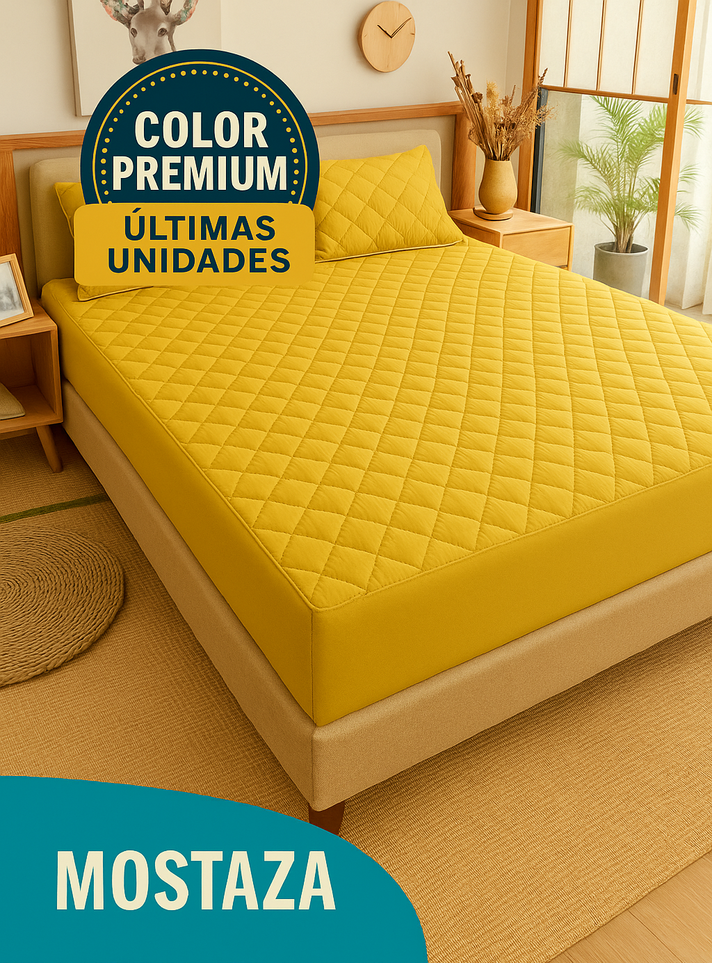Protector de colchón acolchado antifluidos, Paga 1 lleva 6 productos🔥