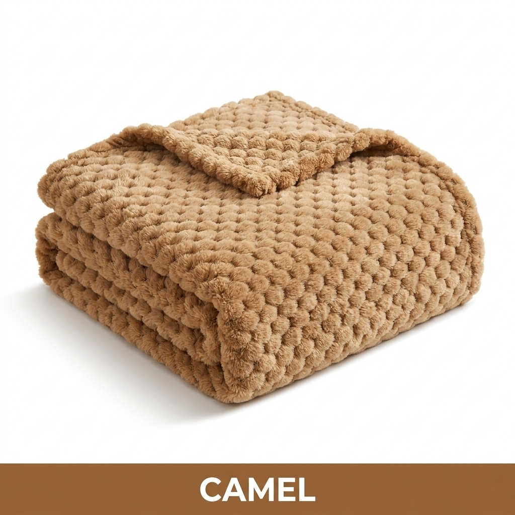 La Cobija Nube Premium 200x200 cm color Camel - Litper Colombia
