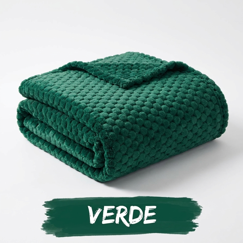 La Cobija Nube Premium 200x200 cm color Verde - Litper Colombia