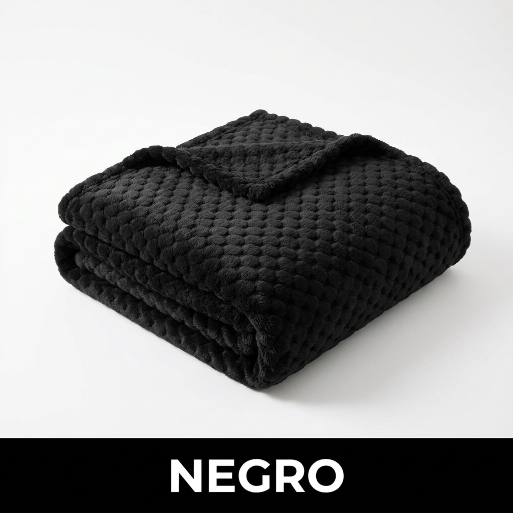 La Cobija Nube Premium 200x200 cm color Negro - Litper Colombia