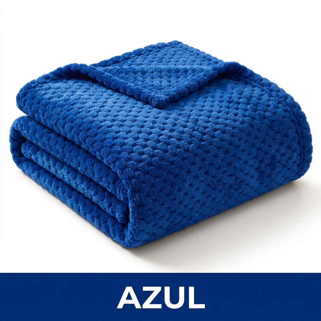 La Cobija Nube Premium 200x200 cm color Azul - Litper Colombia