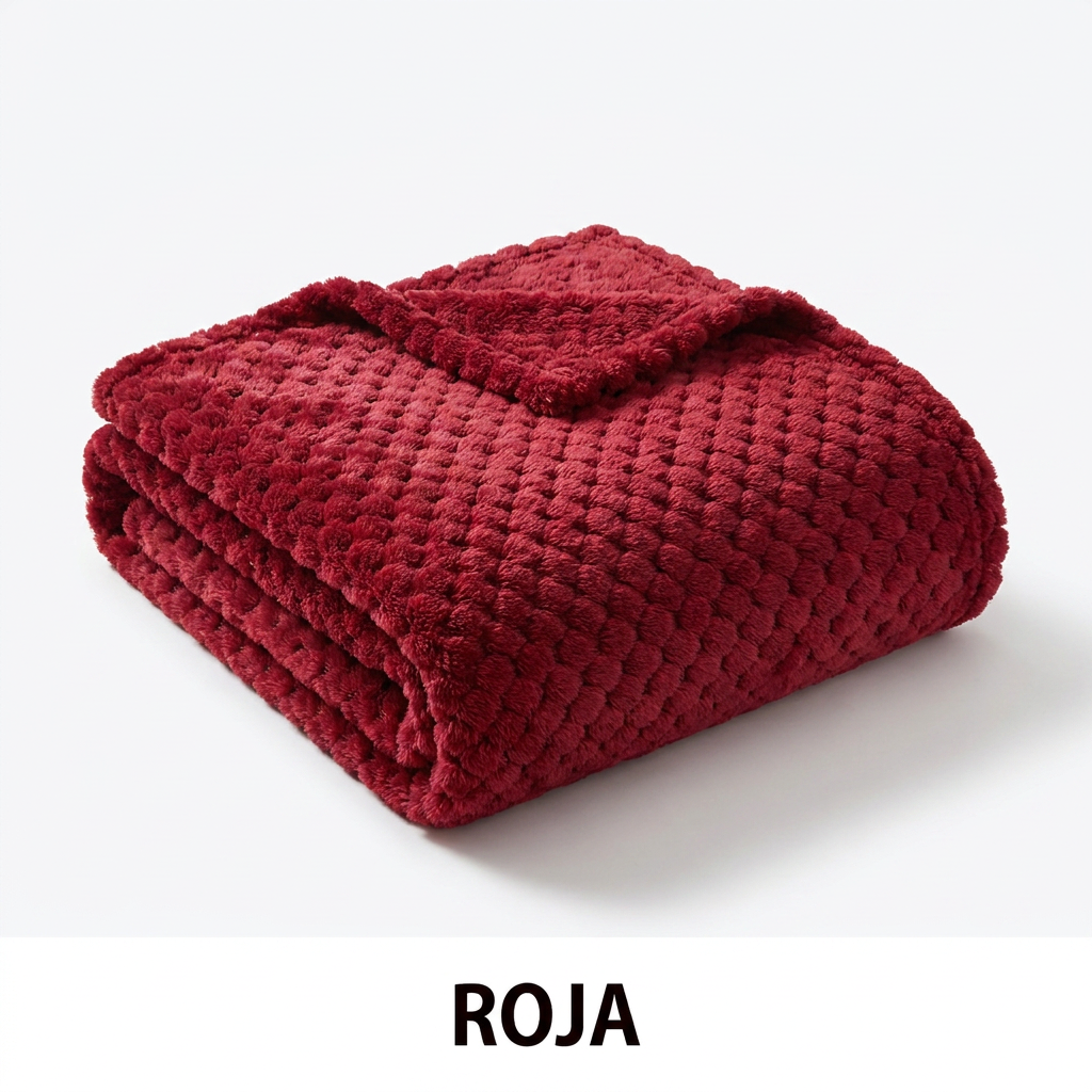 La Cobija Nube Premium 200x200 cm color Rojo - Litper Colombia