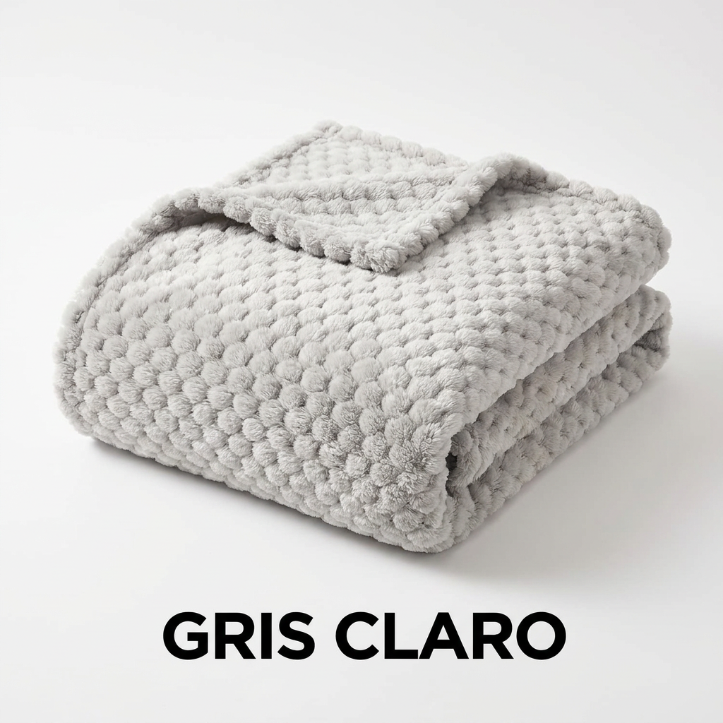 La Cobija Nube Premium 200x200 cm color Gris Claro - Litper Colombia