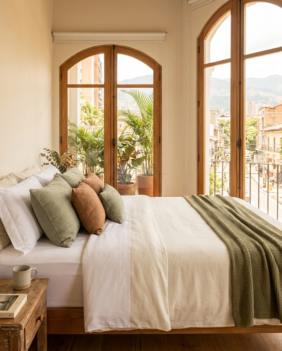 Sábanas 600 hilos premium Litper — lifestyle photography estilo Parachute Home
