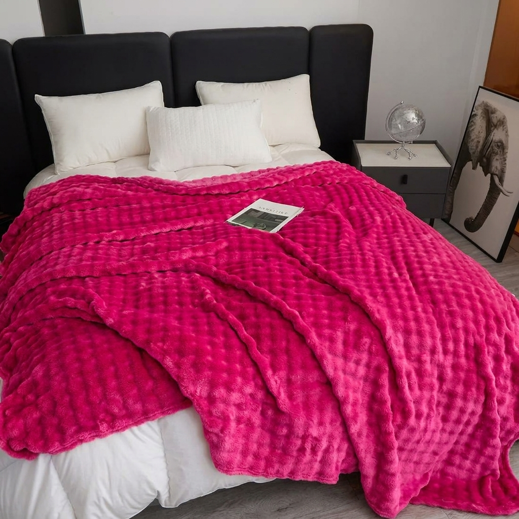 Cobija Burbuja Fucsia