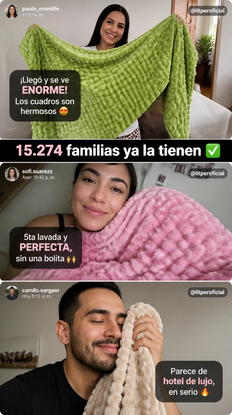 15274 familias eligieron Cobija Burbuja Soft collage testimonios reales UGC