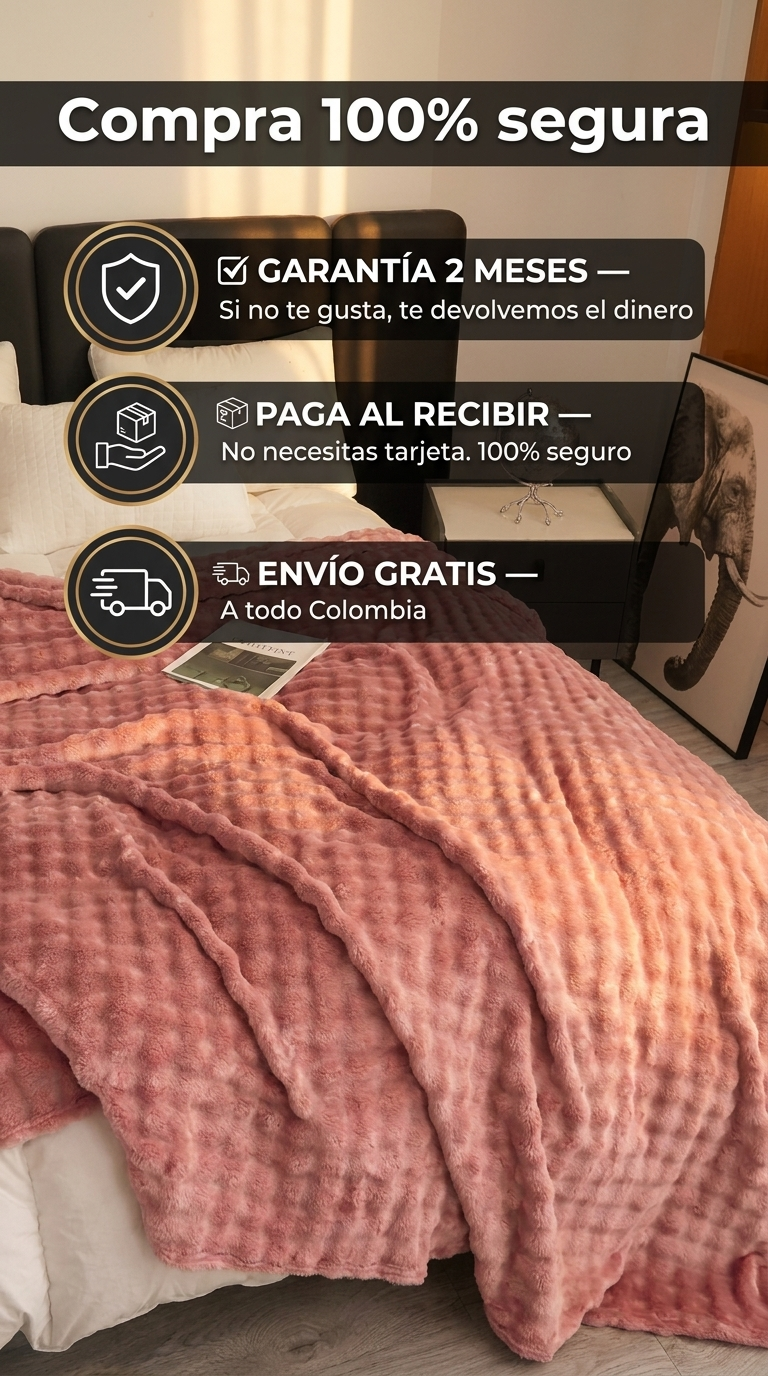 Cobija Burbuja garantia COD envio gratis