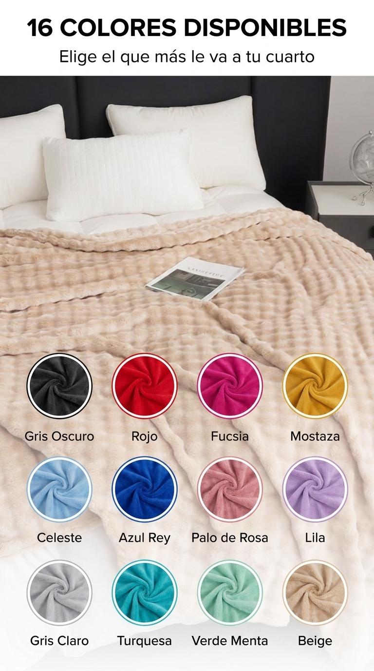 Cobija Burbuja 16 colores disponibles