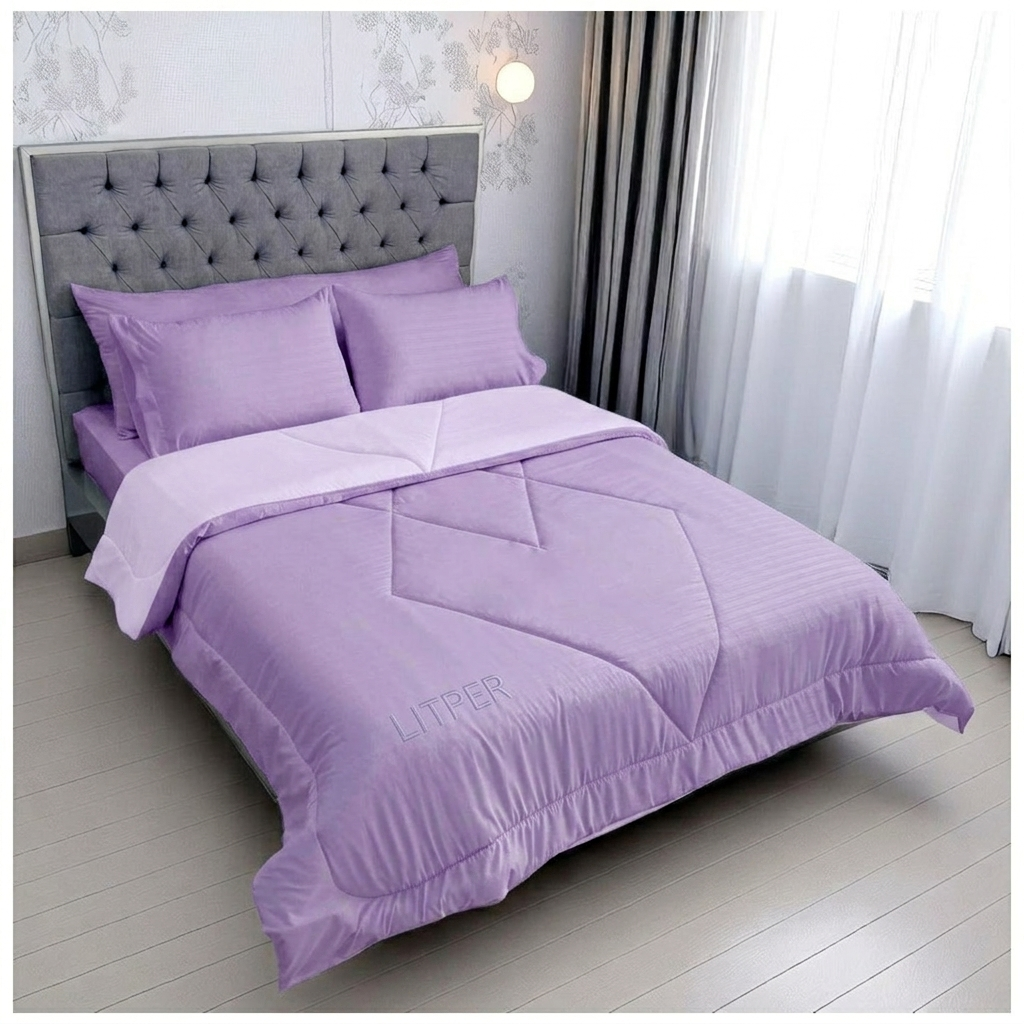 Edredón Doble Faz Térmico Premium - Lila Lavanda