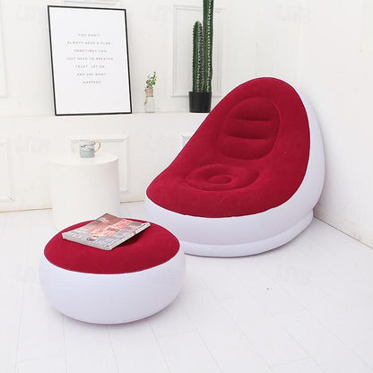 Sillón inflable, lleva GRATIS reposa pies